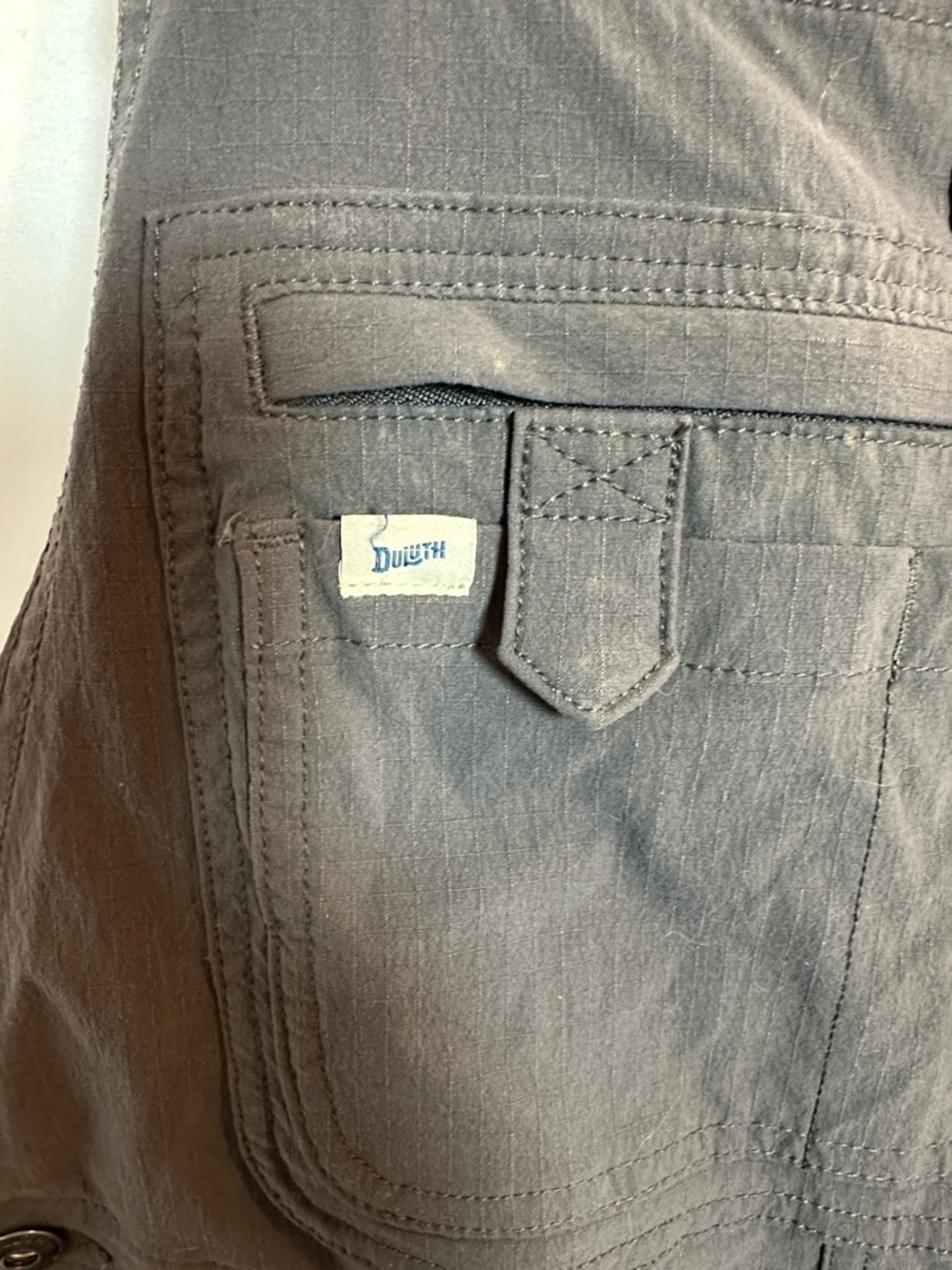 Gray Utility Short Overalls - Picture 2 of 14